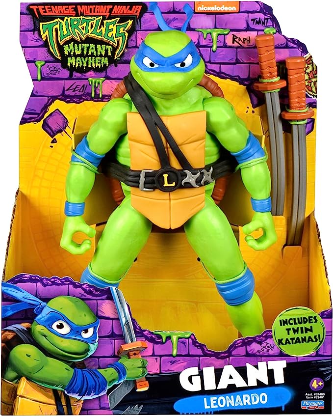 Teenage Mutant Ninja Turtles Mutant Mayhem Plush Set Leo Mike Raph Don 2023  TMNT