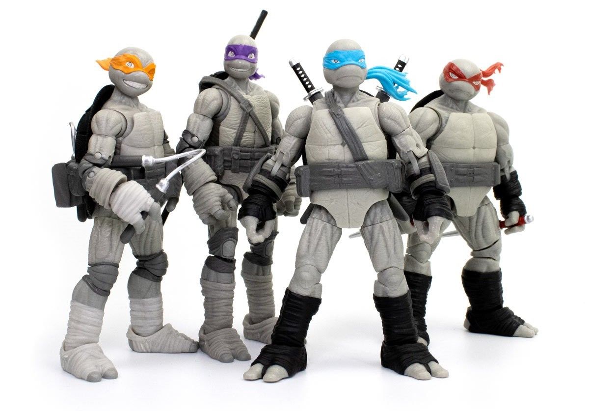 BST AXN Launch TMNT Black and White 4 Pack