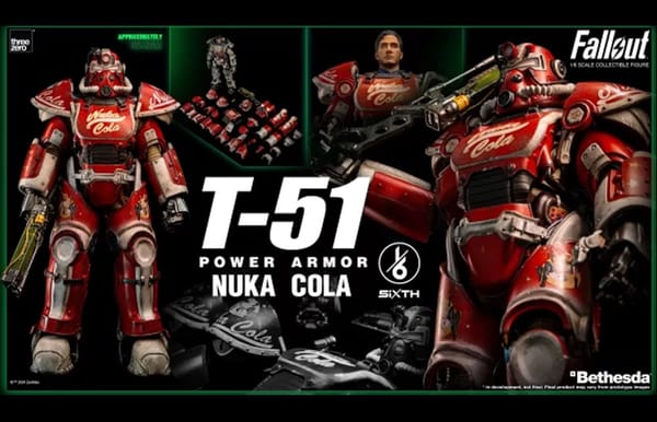 Gear Up Wanderers The Threezero Fallout T 51 Nuka Cola Power Armor Figure Is Here